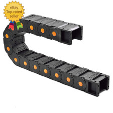 Plastic Drag Chain Cable Carrier Closed Type with End Connectors R100 45 X 60Mm