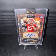 💥- 2024 Wild Card 5 Card Draw - CARSON BECK - 1/1 PRC Auto -💥