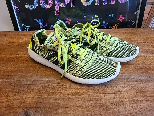 Adidas Element Refine Tricot Mens Size 10 Neon White Running Shoes Sneakers