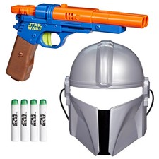 Star Wars The Mandalorian Mask Blaster Set, NERF GlowStrike Blaster Ages 6