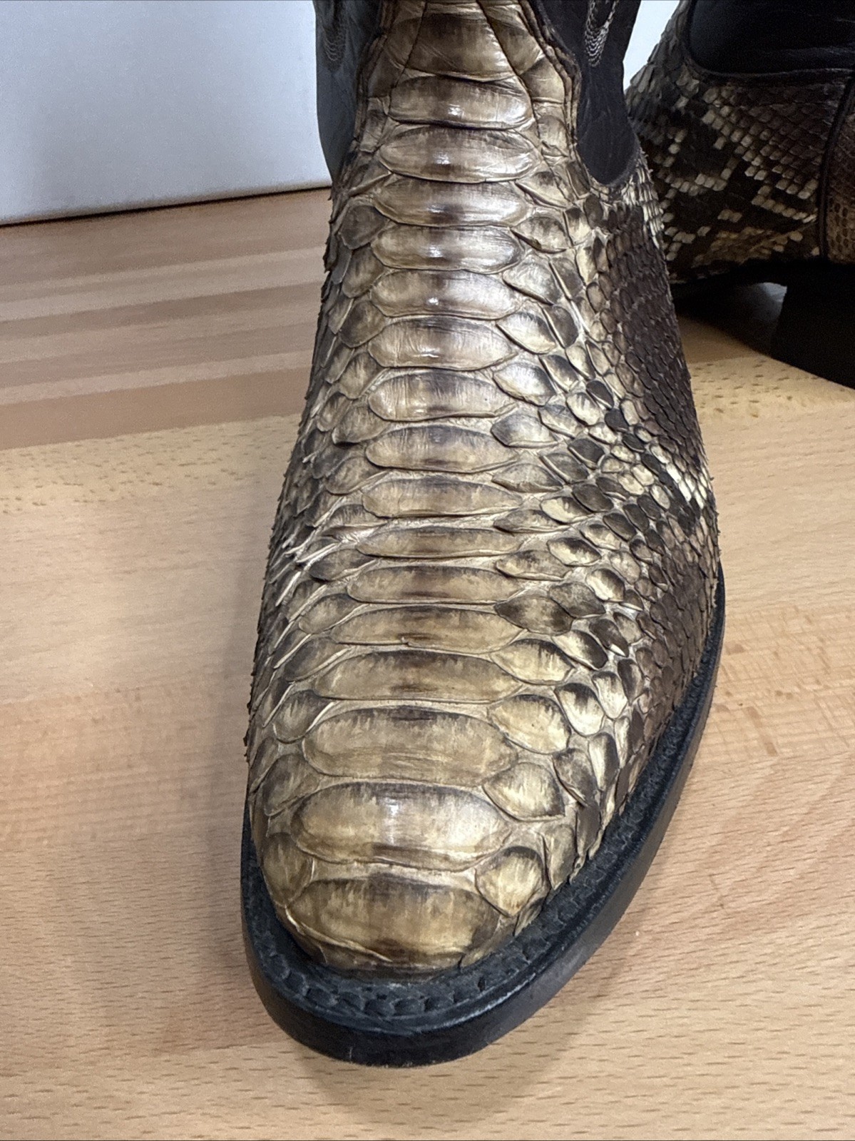 CEBU Genuine Back-Cut Python Snakeskin Western Co… - image 14