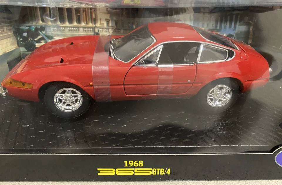 1:18 1968 Ferrari 365 GTB/4 Daytona Hot Wheels Diecast Supercar - NEW Sealed - Image 3 of 4