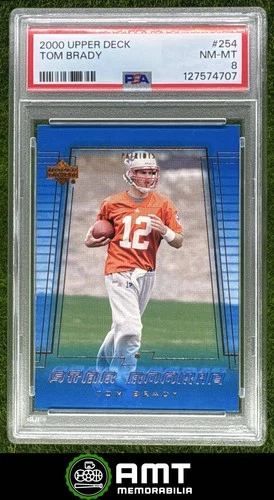 Tom Brady RC Rookie PSA 8 2000 Upper Deck New England Patriots #254 4707