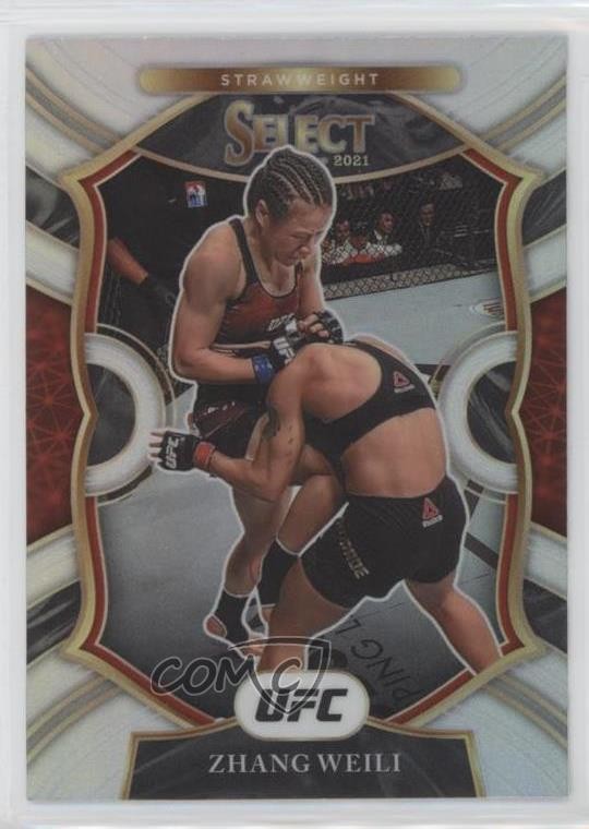 2021 Panini Select UFC Concourse Silver Prizm Zhang Weili #93 1b8