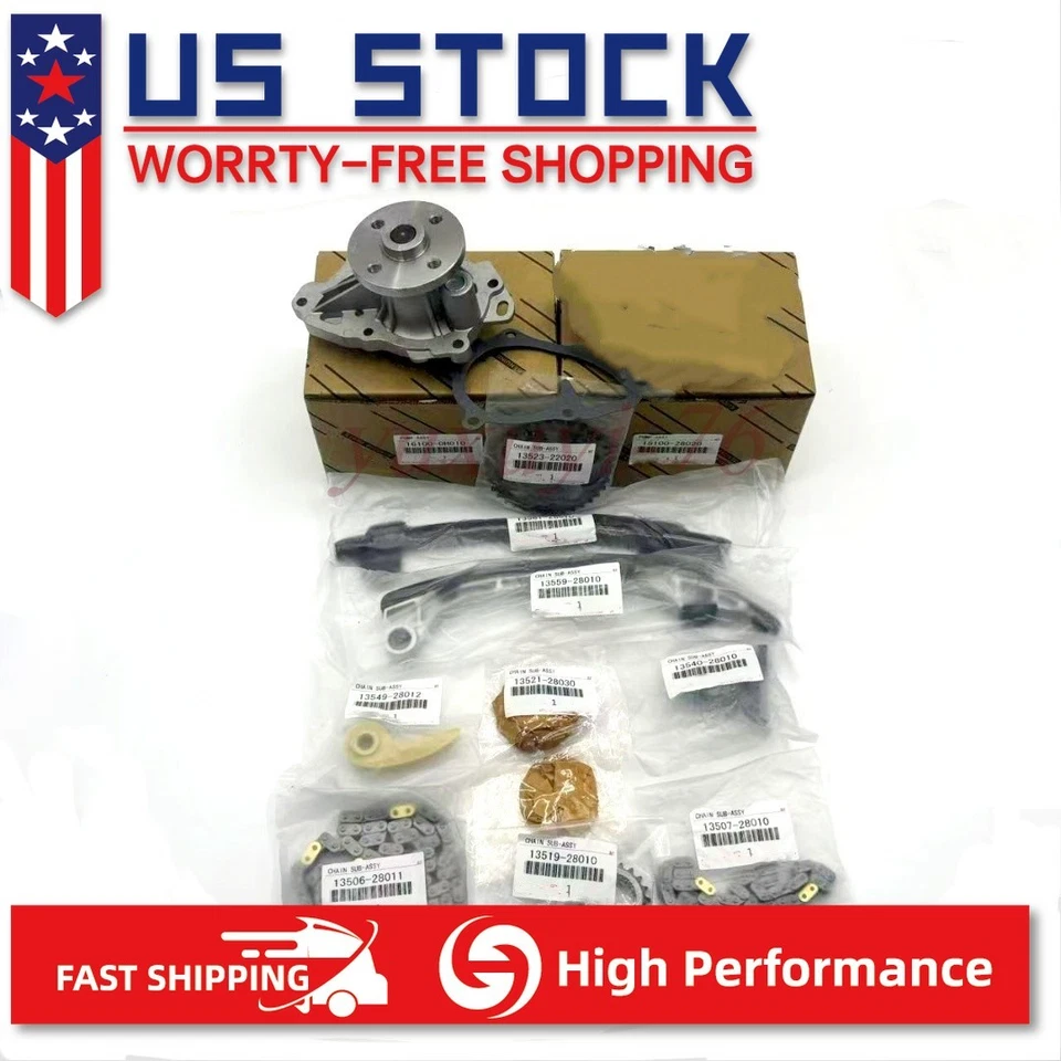 OEM New Timing Chain Kit Water Pump For 2001-2007 Toyota Highlander 2.4L 2AZ-FE — 第 2/4 张图片