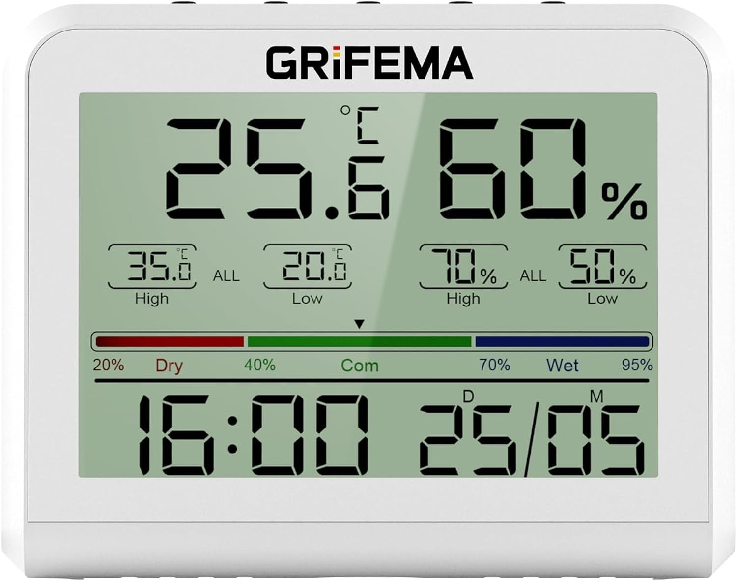 Digital Hygrometer Indoor Thermometer Humidity Meter with Backlight Max/Min - Image 2