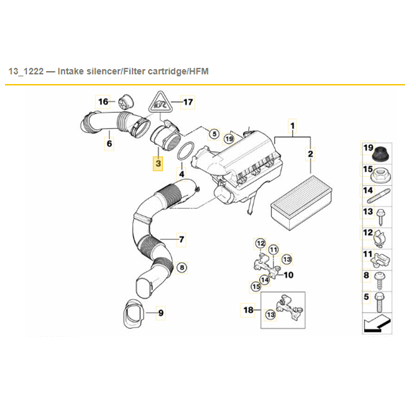 For Citroen Berlingo Multispace C2 C3 Picasso 05-On Mass Air Flow Meter Sensor