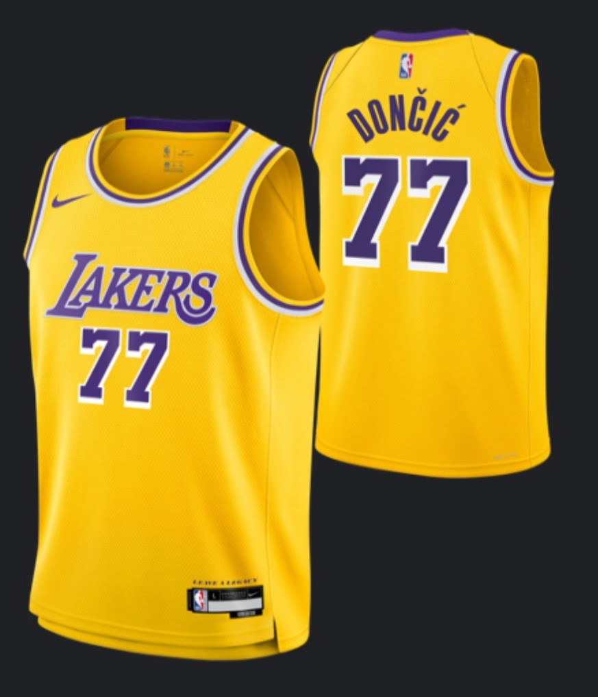 Luka Doncic #77 Los Angeles Lakers Nike Icon Edition Swingman