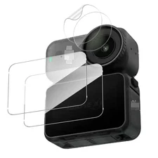 [2+2 Set] For DJI Osmo Nano: 2 Glass Screen Protectors + 2 Camera Screen