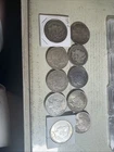 10 Silver Dollars , 6 Morgan And 4 Peace