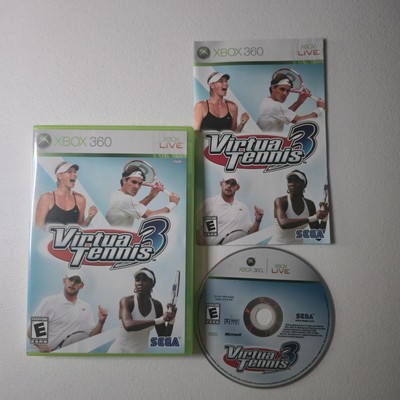 Virtua Tennis 3 Xbox 360 Complete CIB Manual Tested Sega Sports Tennis Game E Ra