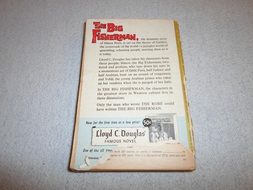 The Big Fisherman Lloyd C Douglas 1959 Movie Pocket Book Simon Peter GC-59 Novel - Picture 2 of 9