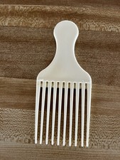 Vintage Goody Plastic Hair Pick Lift Comb Off White Made in USA