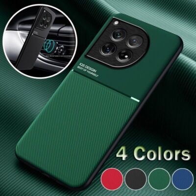 For OnePlus Nord 12 11 10T 9 Pro Metal Magnetic Leather Shockproof Slim Case