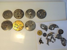 Elgin, NY Standard Pocket Watch Parts Lot