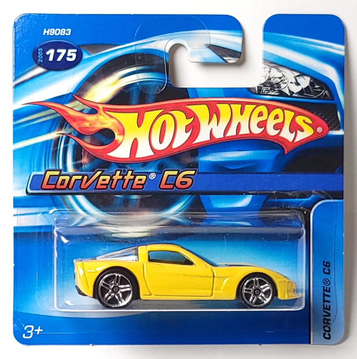 Hot Wheels short card Corvette C6 yellow #175 | eBay