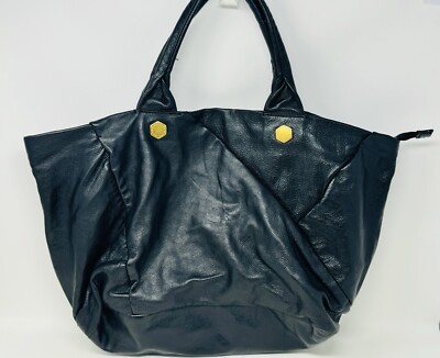 Marc Jacobs Large Bag Satchel Black Cow Leather Y2K Shoulder Bag