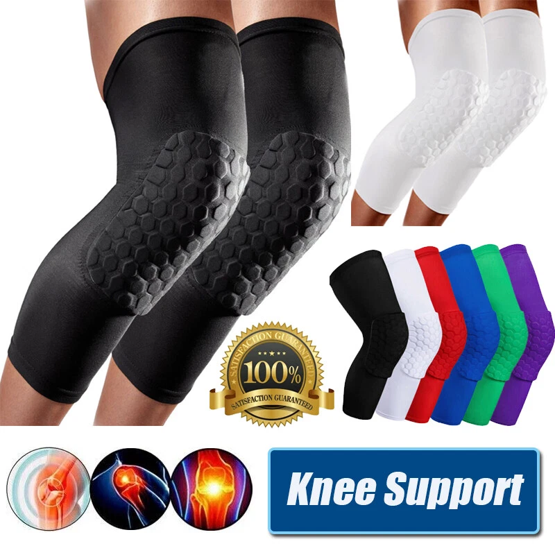 Leg Sleeves Extended Compression Support Knee Brace Basketball Pads Pain  Guard