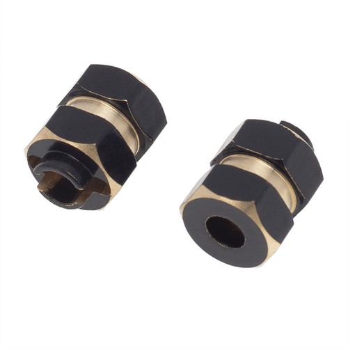 4Pack Brass Extended Hex Wheel Hubs Adapters for Axial SCX24 1/24 RC Crawler Car - Picture 6 of 7