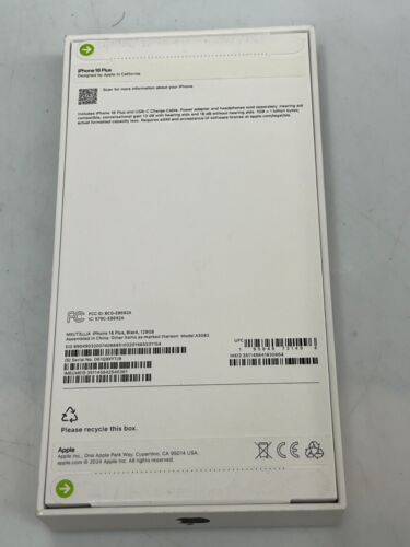 Apple iPhone 16 Plus 128GB BLACK Verizon READ DSCRPTION - Picture 2 of 2