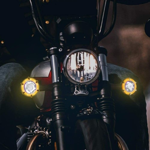 4x Motorcycle LED Bullet Turn Signal Light For Harley Bobber Chopper Cafe Racer - Picture 4 of 12