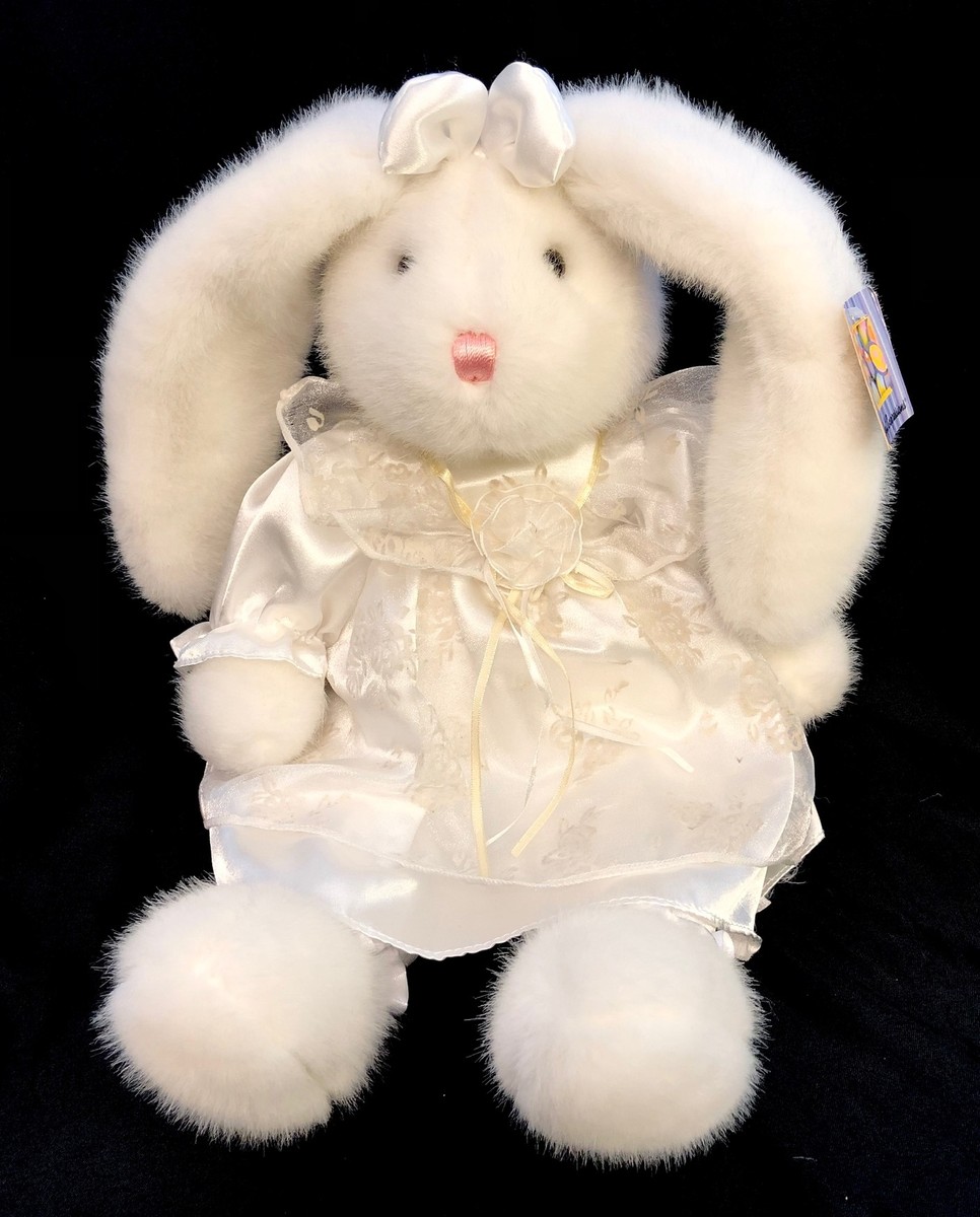 White Bunny Rabbit Rabbit Rabbit Lace Dress MTY Bunny Rabbit 18" Plush MWT White Satin Dress White Bunny Rabbit Rabbit Rabbit Lace Dress MTY Bunny Rabbit 18" Plush MWT White Satin Dress
