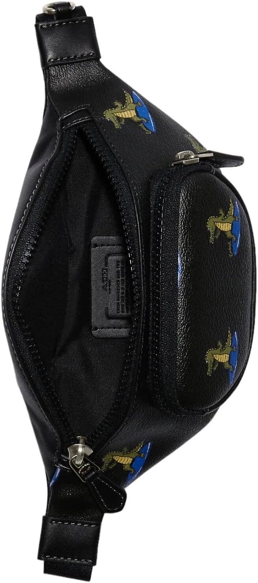 COACH☆ SPRINT BELT BAG 24 WITH SURFING CROCODILE PRINT Coach Sprint Belt Bag 24 With Surfing Crocodile Print