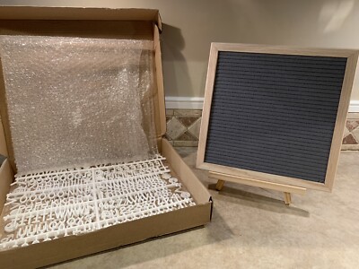 Simple Creations Felt Letter Board with Stand, 10x10 Inch + Letters & Characters