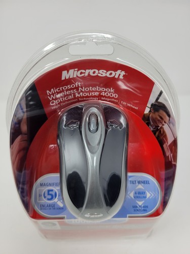 Microsoft Wireless Notebook Optical Mouse 4000 Model 1050,1051 For PC/MAC New - Picture 2 of 3