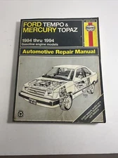 Ford Tempo Mercury Topaz 1984 - 1994 Haynes Repair Service Manual