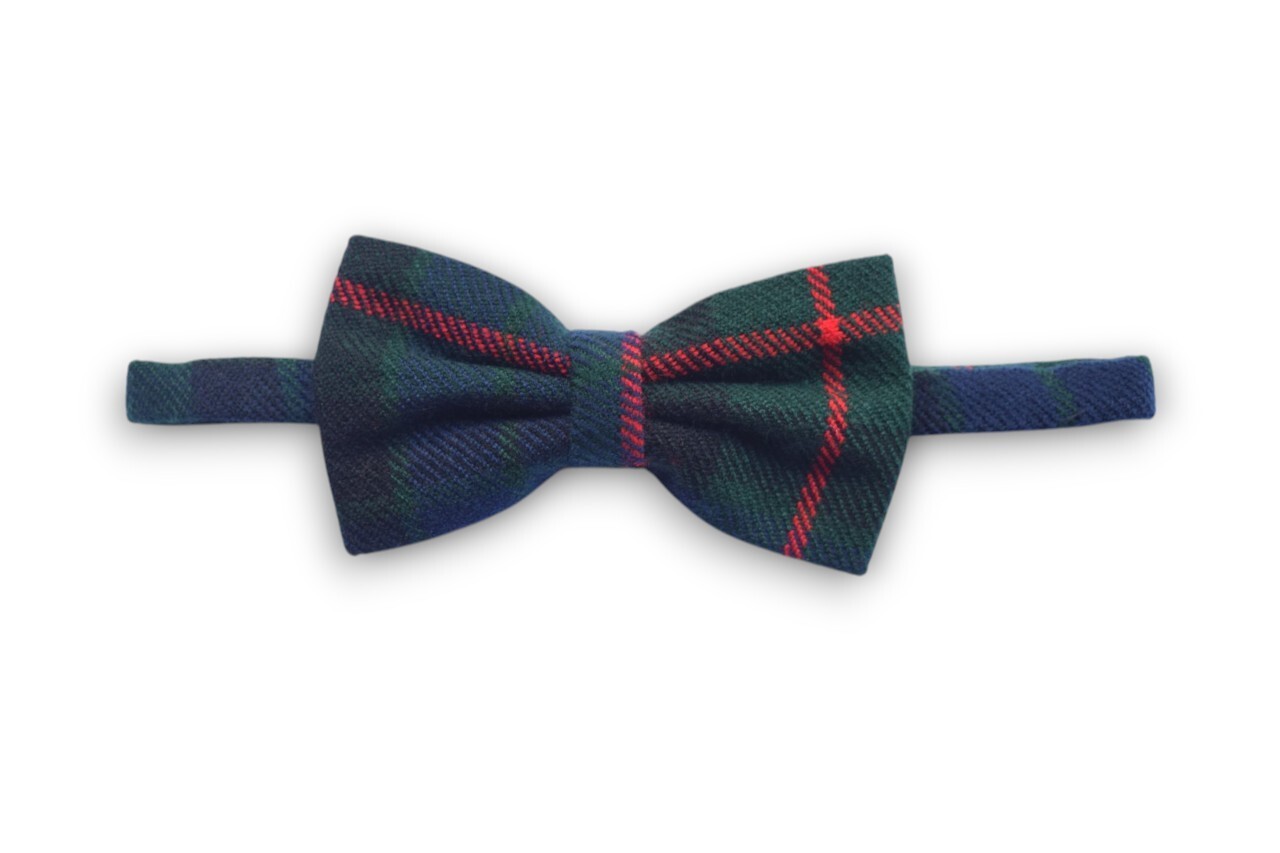 Cravatta Da Uomo Scozzese Con Motivo Tartan Nero