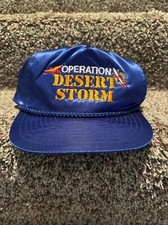 Vintage 90s Operation Desert Storm Snapback Baseball Hat Cap