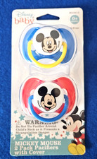 DISNEY BABY 2 PACK, PACIFIERS WITH COVER, NEW, VENTILATION HOLES ON THE SHIELD