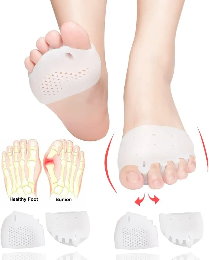 Corrector de Juanete 2 Separadores De Gel Suave Para Dedos Del Pie - 2 Pares