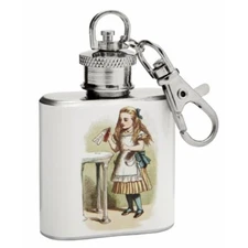 1oz "Alice in Wonderland" Mini Key Chain Flask