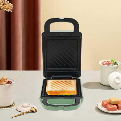 Electric Sandwich Maker Breakfast Machine Portable Sandwich Maker 600W Green NEW