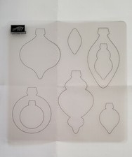 Stampin up FESTIVE PAPER PIERCING PACK Kit Retired Ornaments Labels Christmas