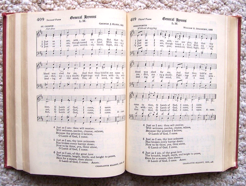 Das 1940 Gesangbuch der protestantischen Bischofskirche rotes Tuch Hardcover Vintage - Bild 4 von 6