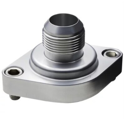 BILLET SPECIALTIES ALUMINUM THERMOSTAT HOUSING,STRAIGHT UP,SBC,BBC,CHEVY,-20 AN