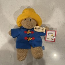Classic Paddington Bear Eden 8 Curly Plush w/ Tags Style 32808 Yellow Hat Rare