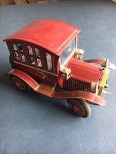 Vintage 1950's Battery Operated Grand-Pa Car Model T Litho Tin Toy, Yonezawa Toy