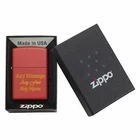 Personalised Engraved Genuine Zippo Red Matte Lighter Windproof Gift Box