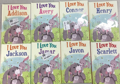 I Love You Personalized Name Hardcover Books - More Added Often - NEW