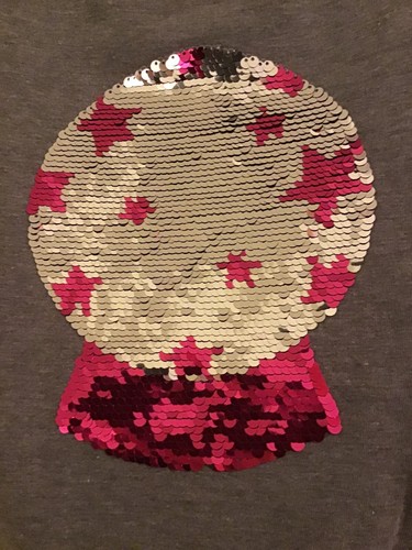 Cat & Jack Crystal Ball See Candy Fortune Teller Sequin Girls Shirt XS S M L XL - Picture 2 of 9