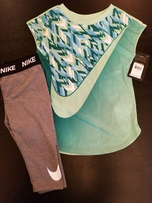 Nike Girl Shirt and Leggings Size 6 New