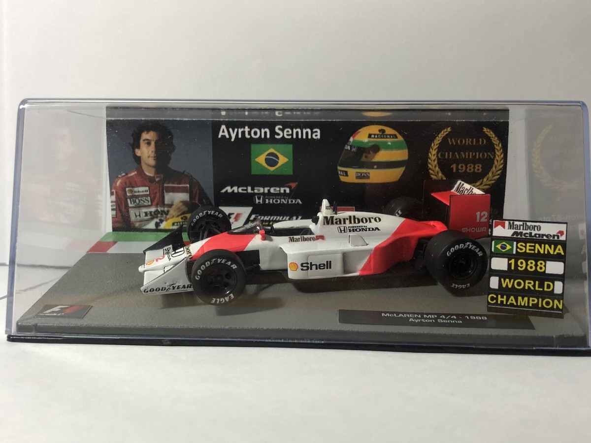 ロボット McLaren MP4/4 Ayrton Senna 1988 Minichamps McLaren MP4/4 World Champion 1988 Race Worn - Ayrton