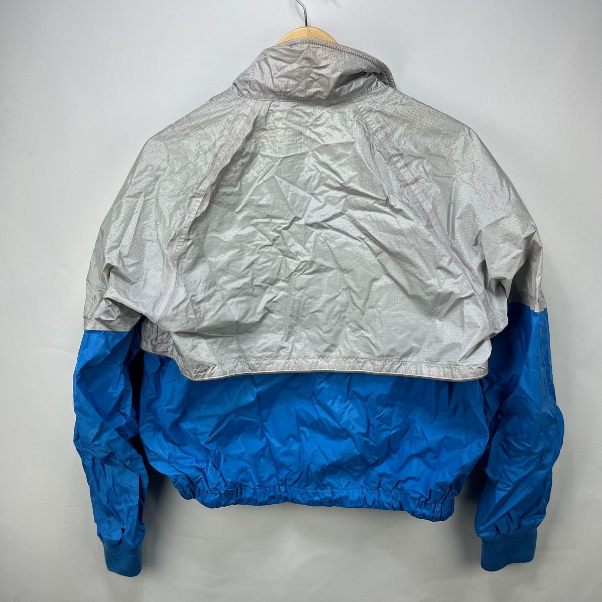 vintage nylon jacket short used テック Vintage 80s Unisex Black Greenpeace Windbreaker Jacket Hood