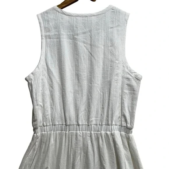 Splendid Collection White Maxi Dress XS Cotton Ti… - image 10