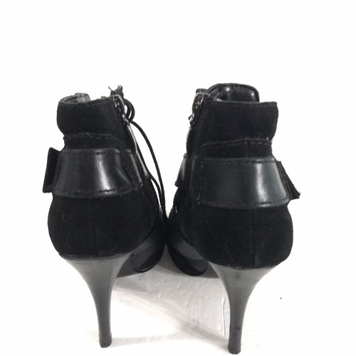 Women’s Guess Davette Pointed Toe Boot Black Leather Suede Size 7M - Picture 5 of 10