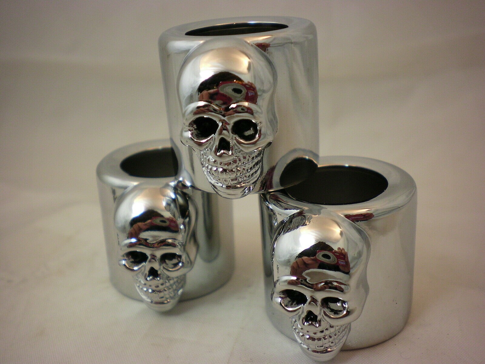 CUPS PUSHROD TUBE SKULL HARLEY PANHEAD SHOVELHEAD IRONHEAD EVO S&S